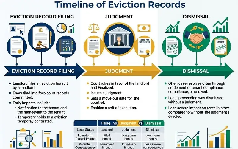 Eviction record timeline graphic