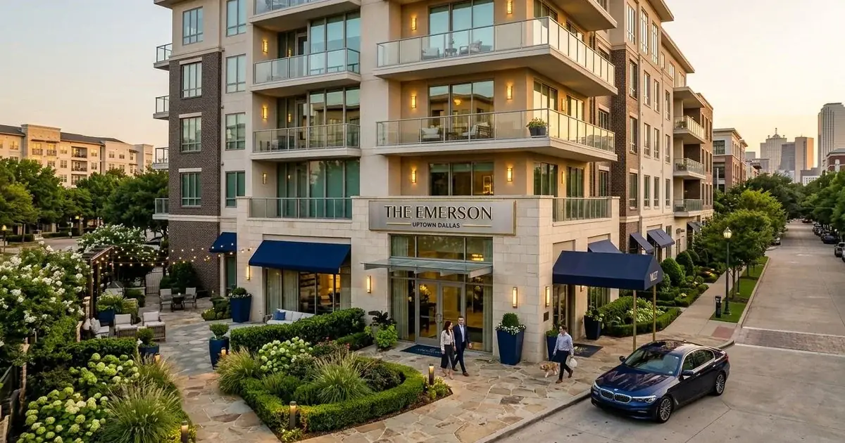 Luxury Uptown Dallas community exterior